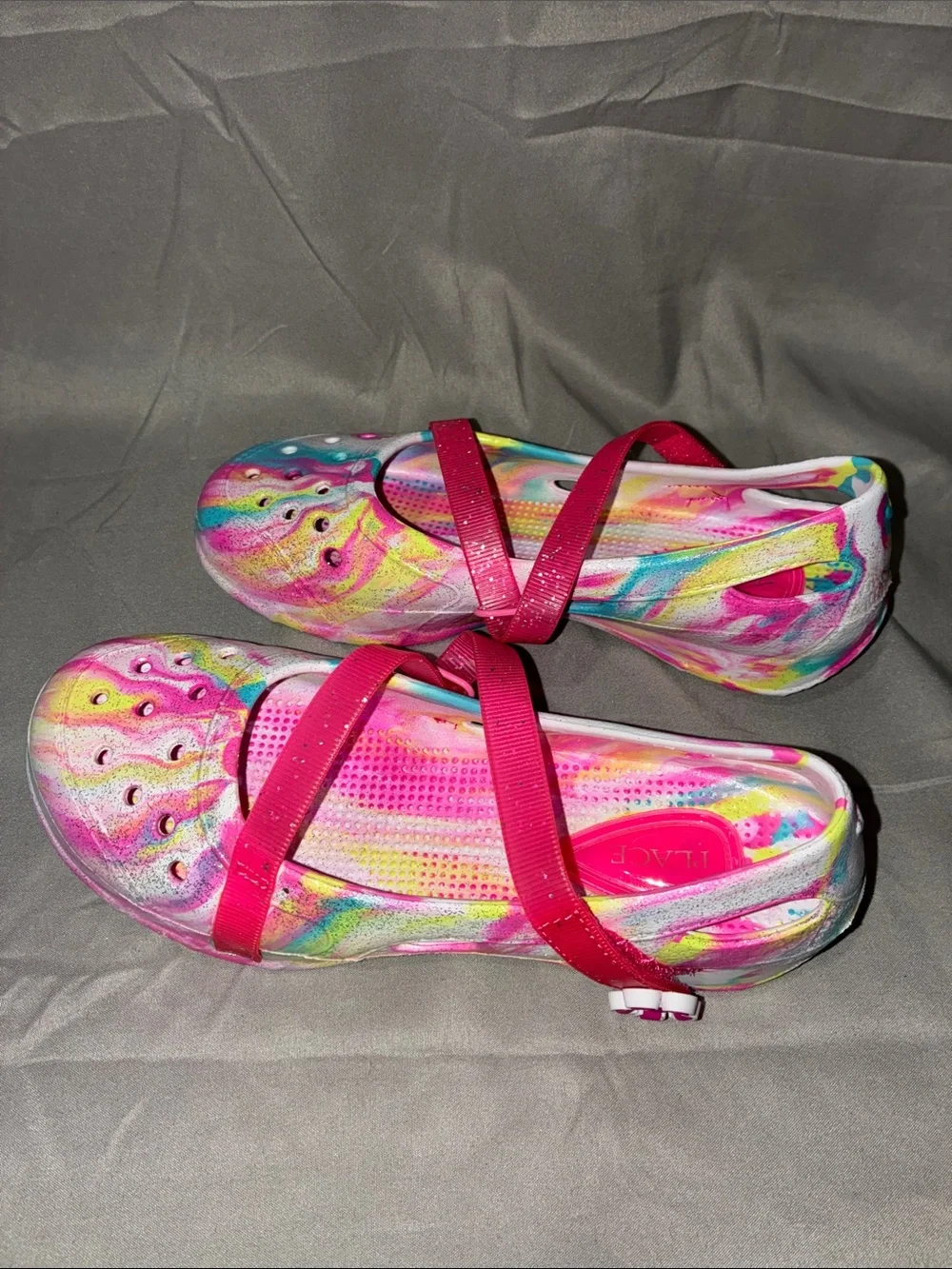 The Children's Place Pink Multi-Color Mary Jane Sandals